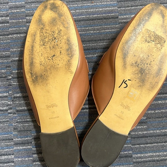 Coach shea Brown Leather Loafers - Picture 3 of 4